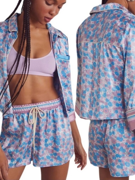 Free People Other - NWT, Free People Pillow Talk PJ Set in Cool Lavender combo Size M